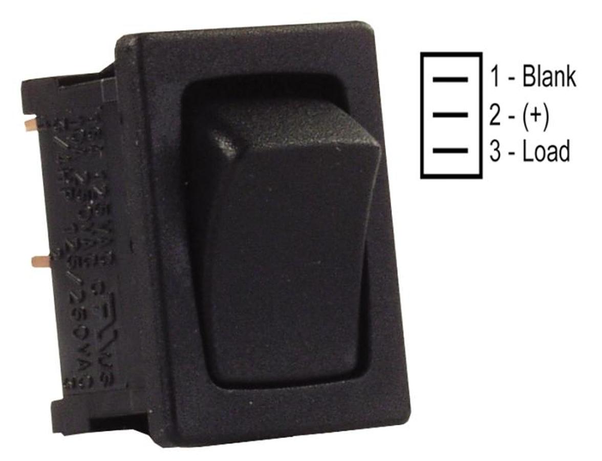 Switch Mini On/off Black/black 12v 1/pkg