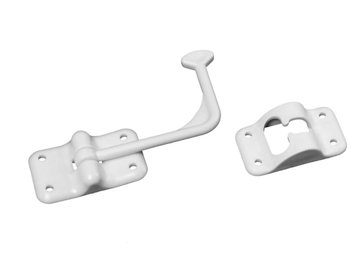 Entry Door Holder - Plastic 90 Degree - White