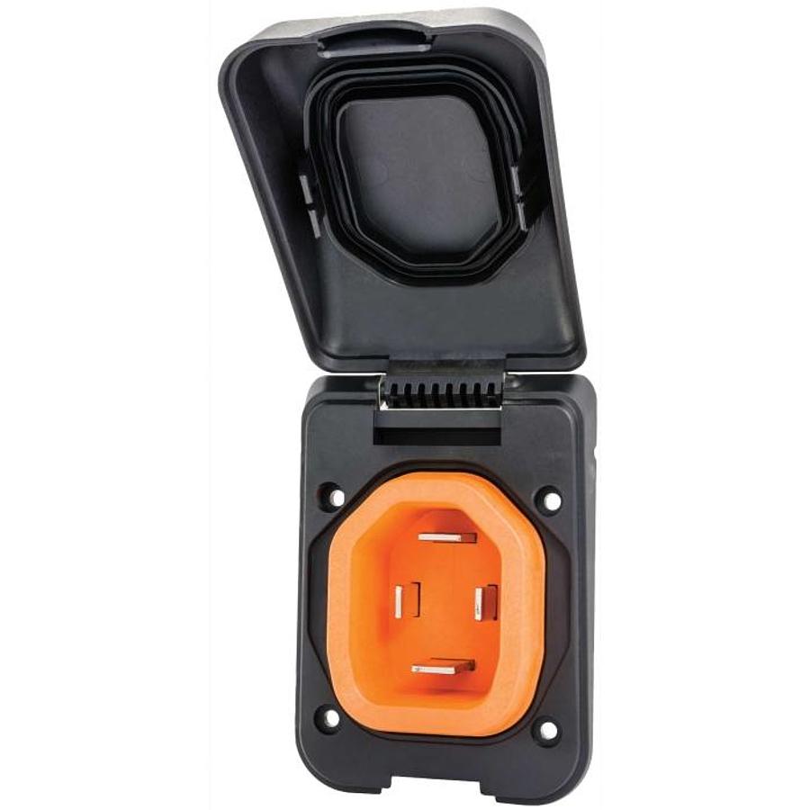 Inlet - 50 Amp Black