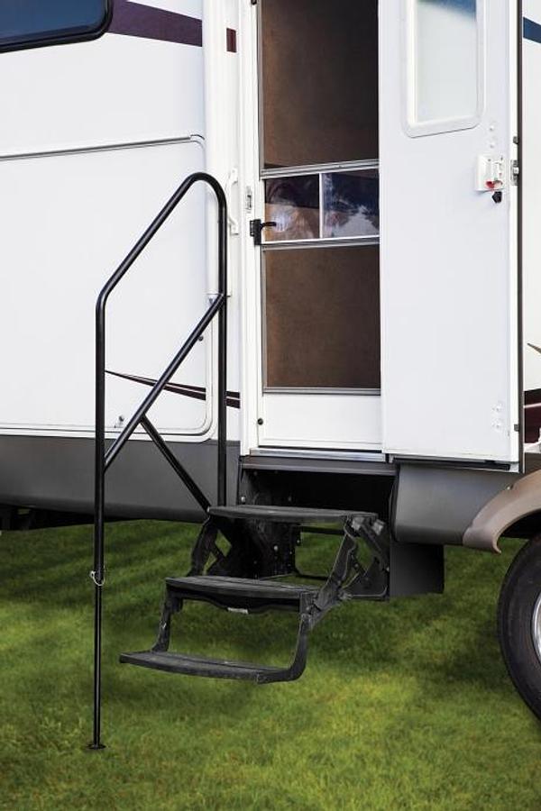 Rv Entry Step Mounting Assist Rail