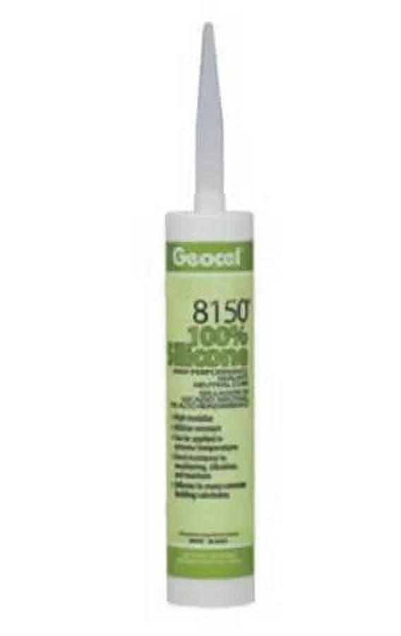 Geocel White Silicone Sealant, 10.3 Oz