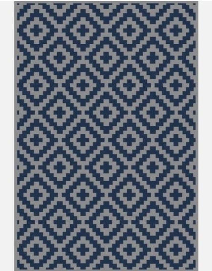 Lippert All-weather Patio Mat - 8' X 20', Blue/grey
