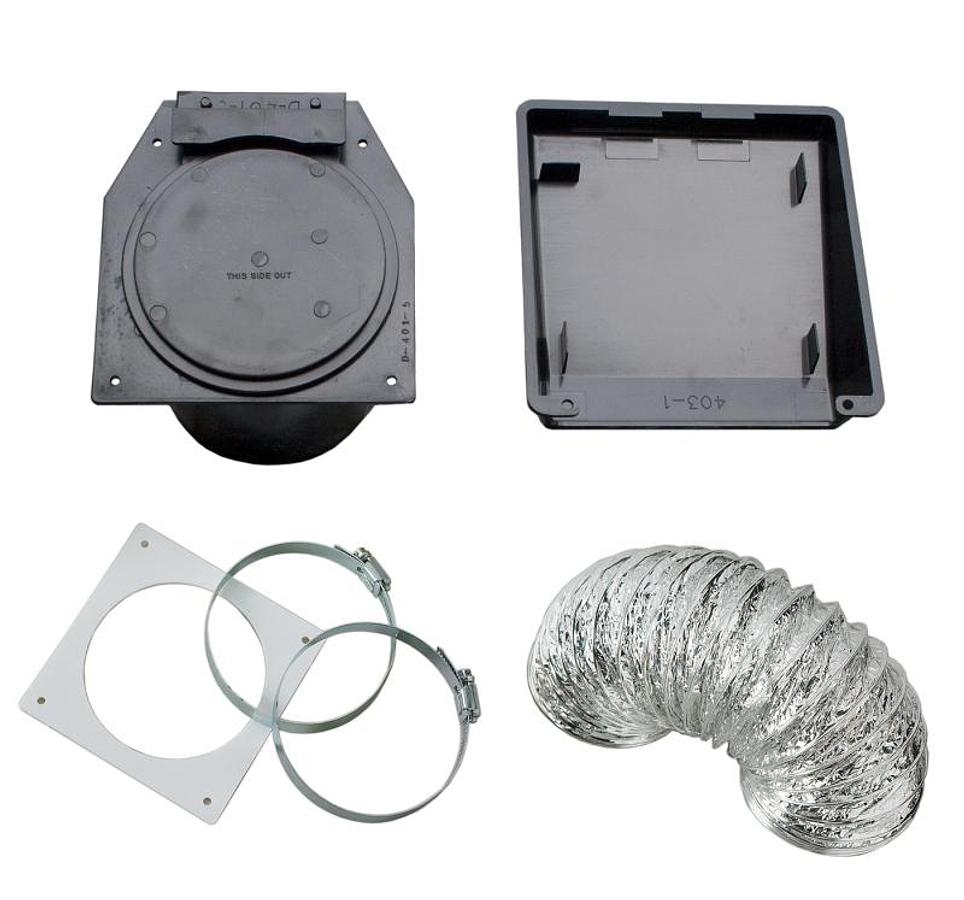 Deluxe Dryer Vent Kit - Black