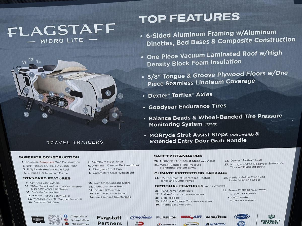 2026 Forest River RV Flagstaff Micro-Lite 21FBRS