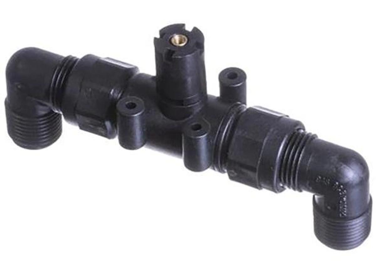 2-way Diverter Valve W/1/2" Thread, Black