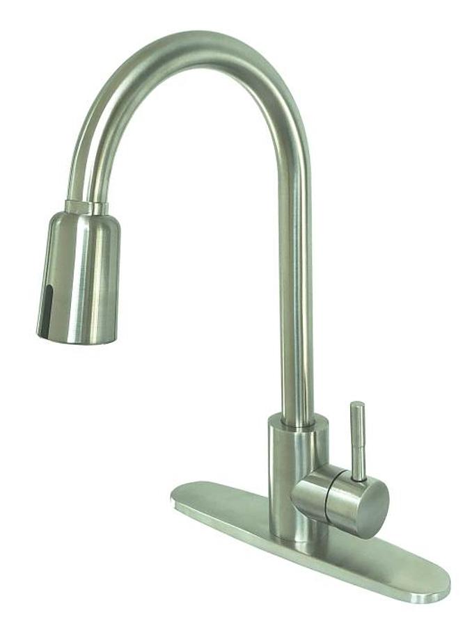 Touchless Sensor Kitchen Faucet - Brushed Nickel