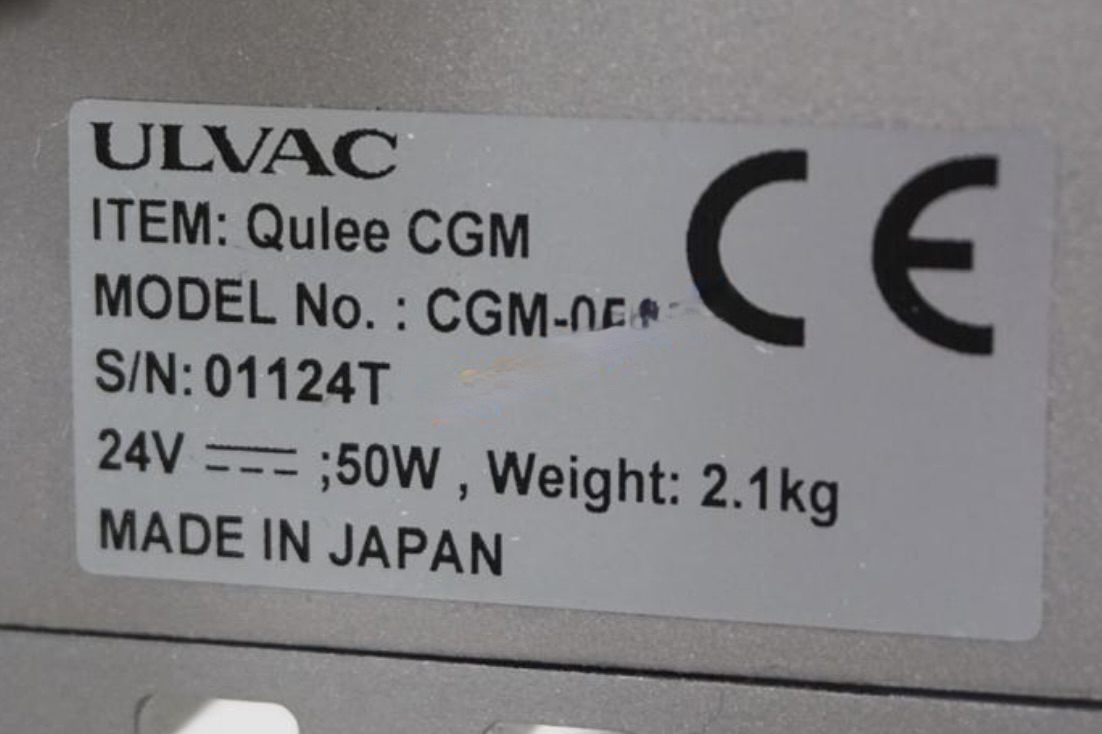 Used ULVAC Qulee Residual Gas Analyzer CGM-051 Range 0-50amu