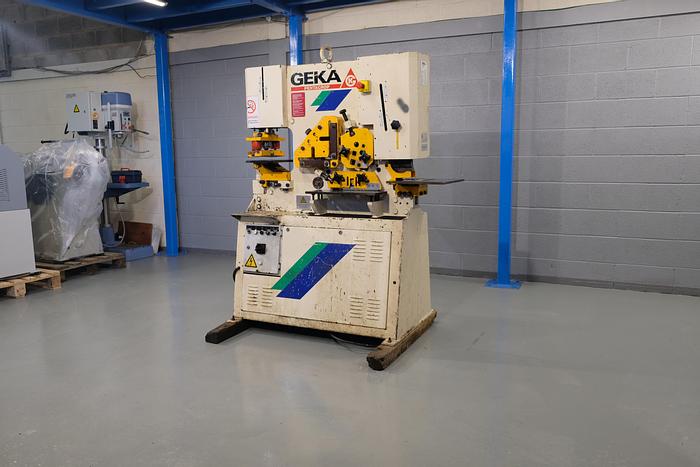 Used Geka HYDRACROP HYD -50 Ton 2 Cylinder steelworker