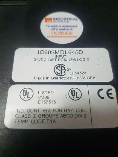 Used GE FANUC, IC693MDL645D Missing Door