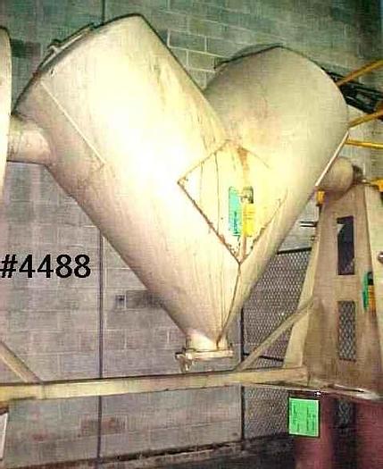 Used 50 CU. FT. P-K TWIN SHELL BLENDER – S/S – 100# DENSITY