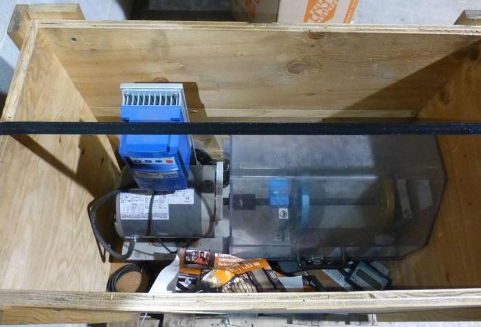 Used CUSTOM TABLETOP REWINDER WITH MARATHON MOTOR AND LENZE AC TECH DRIVE