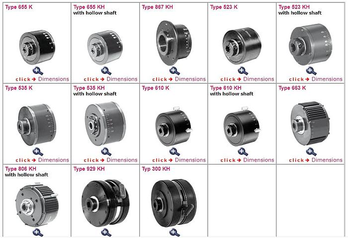Mobac Hysteresis Brakes, Permanentmagnetic