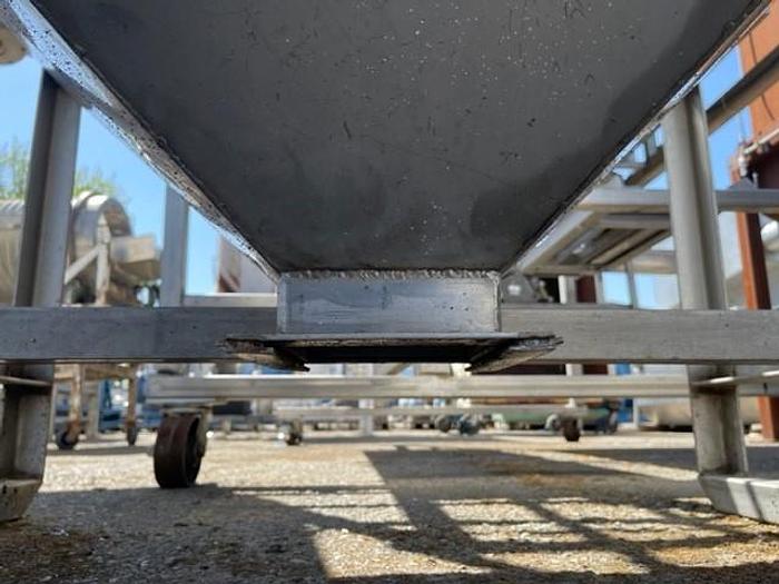 Used 42.5" x 42.5" Stainless Steel Hopper Tank
