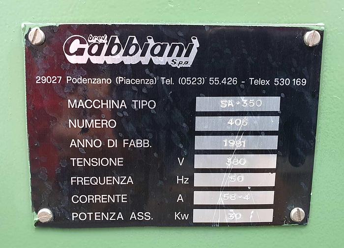 Used 1981 Gabbiani Italy Multiripsaw Gabbiani SA 350