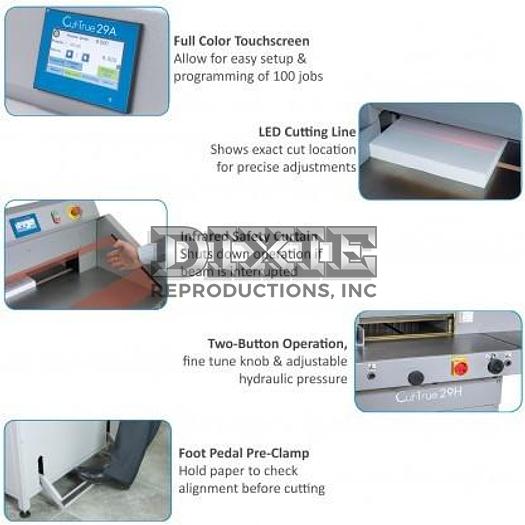 Cut-True 29H: 20’’ Fully Programmable Hydraulic Guillotine Cutter