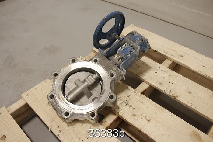 Used Neles Jamesbury 815L-11-3600-MT 6" Hand Operated Butterfly Valve #36383