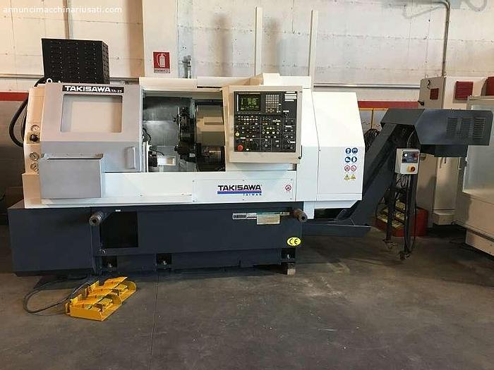 Usato TORNIO TAKISAWA TA - 25 CNC FANUC 18 - 4 ASSI