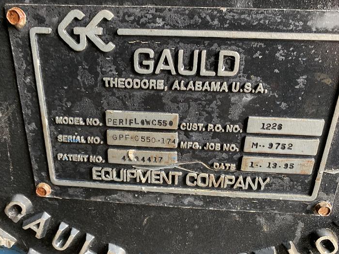 Used GAULD MDL 550 PRESSURE SCREEN .004" SLOT 100 TPD