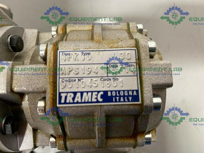 Used Dropsa 0989001 Hydraulic Pump Station w/ MT .12 HP TN56B Motor & Tramec Gearbox