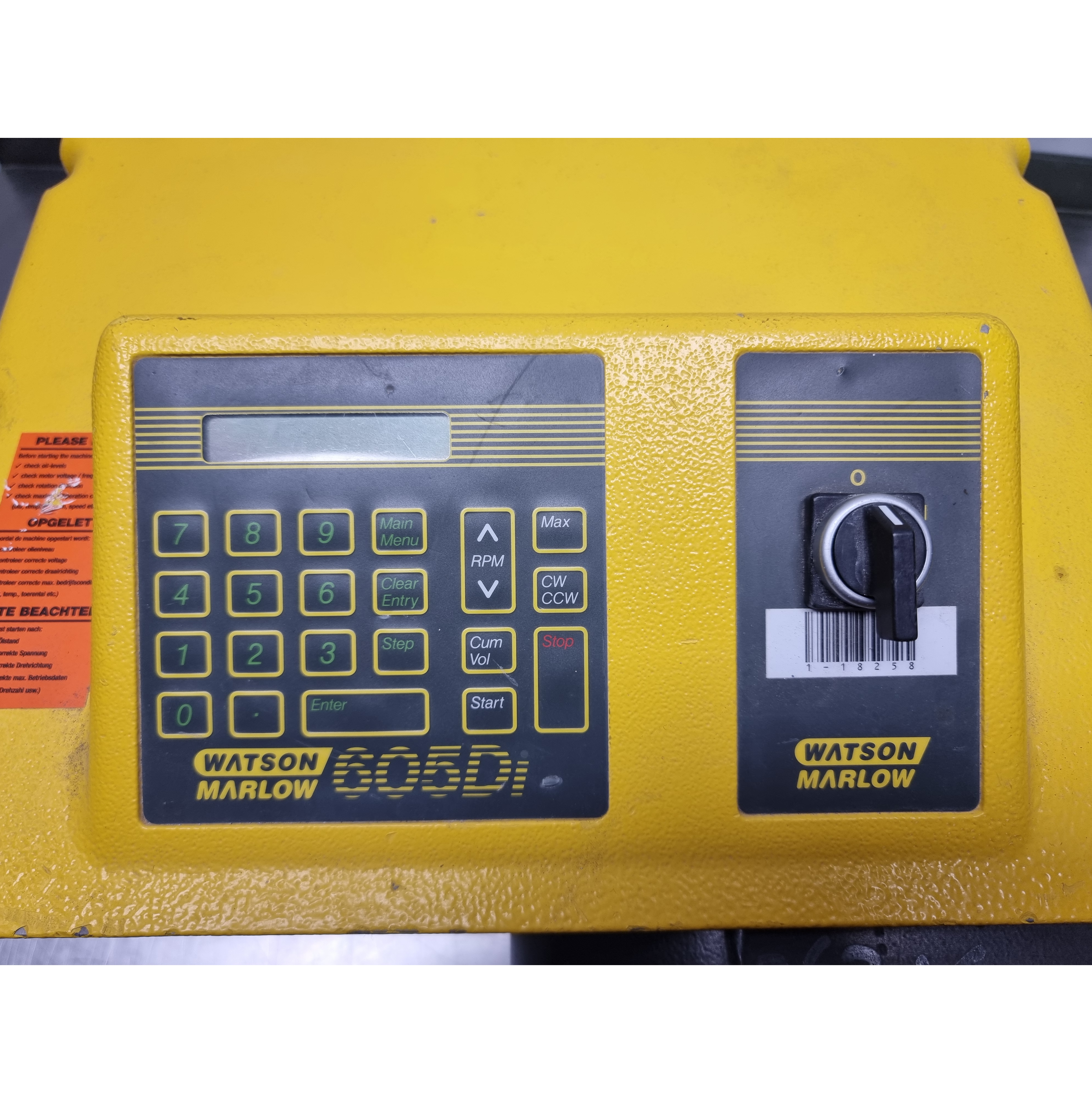 Used Watson Marlow 605Di IP55 Washdown Pump