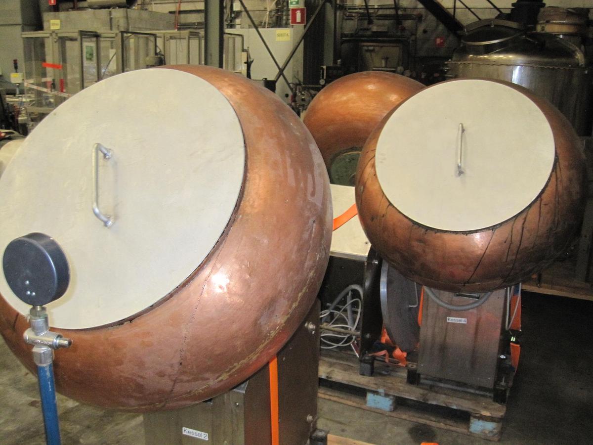 Used Walter Brucks Copper coating pans