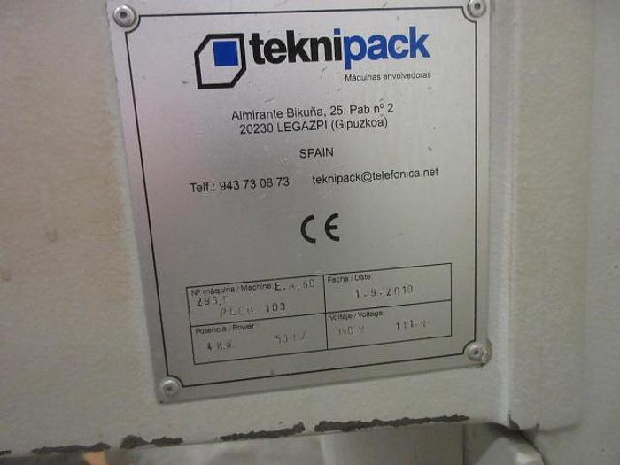 Used Teknipack EA60 biscuit roll wrapping machine