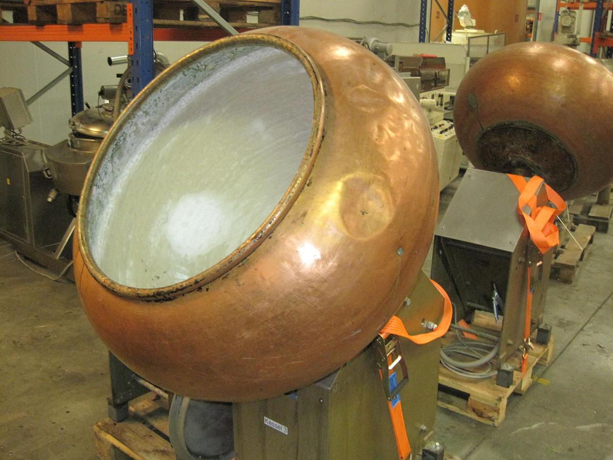 Used Walter Brucks Copper coating pans