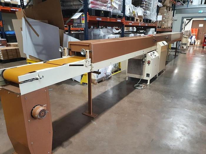 Used Sollich 280mm wide chocolate enrobing line