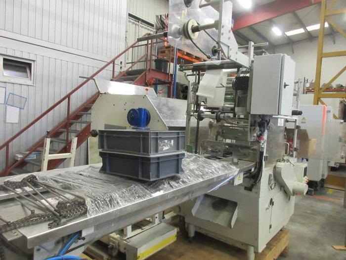 Used Teknipack EA60 biscuit roll wrapping machine