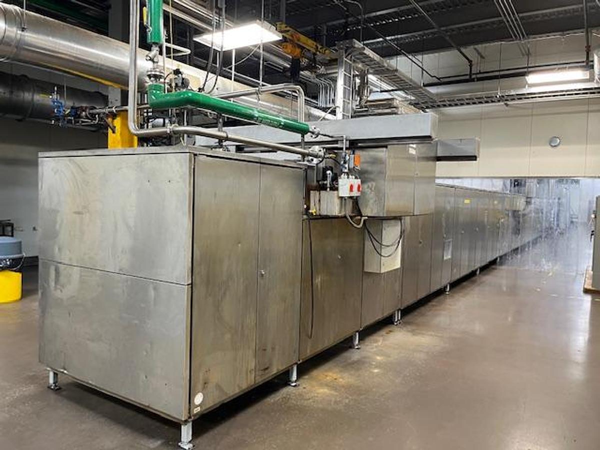 Used Aasted SE1200 chocolate chip/drop depositing line