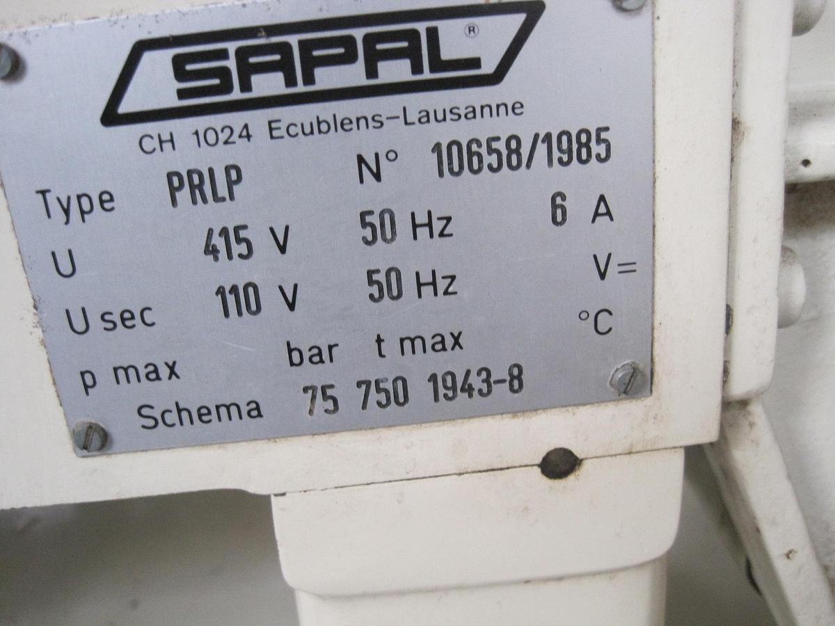 Used Sapal PRLP chocolate heart foiling machine