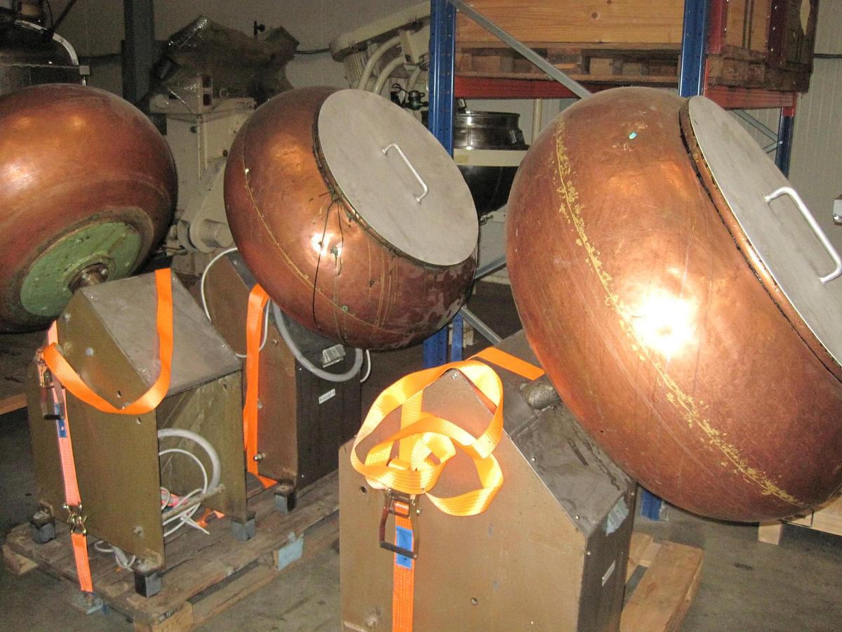 Used Walter Brucks Copper coating pans