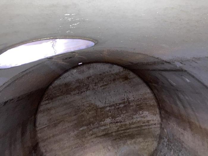 Used Capital City Iron Works 12,000 gallon 304 stainless steel horizontal tank