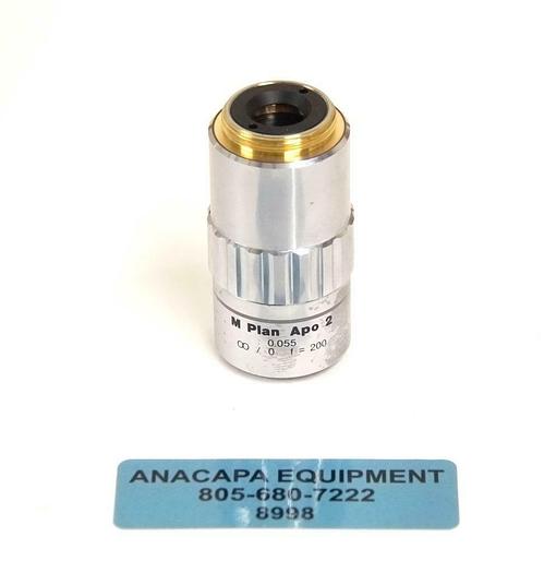 Used Mitutoyo 378-801 M Plan Apo 2 x 0.055 Microscope Objective USED (8998) R