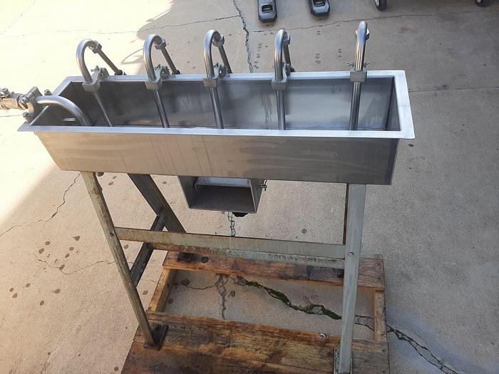 Used Filler, Bottle, 5-Head, S/st, Siphon Filler, G&F #S744365