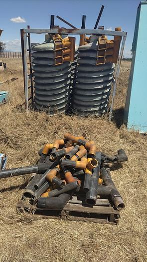 Used Concentrator, Krebs Spiral, Mdl GPX3/4, FRP, (4) Spirals #S740703