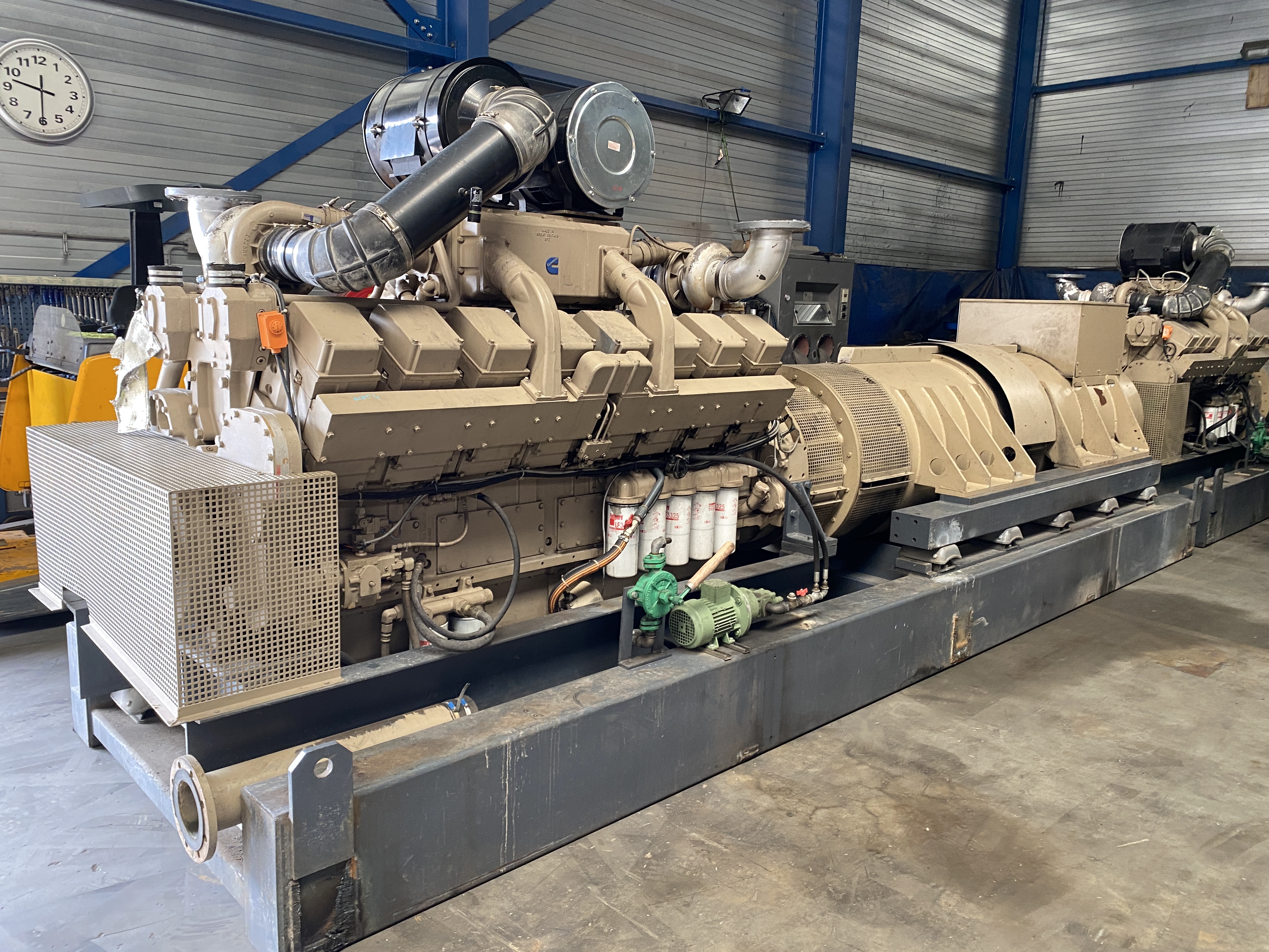 Used CUMMINS KTA50-G1 / EURO DIESEL STATO ALTERNATOR 1000 KVA DRUPS