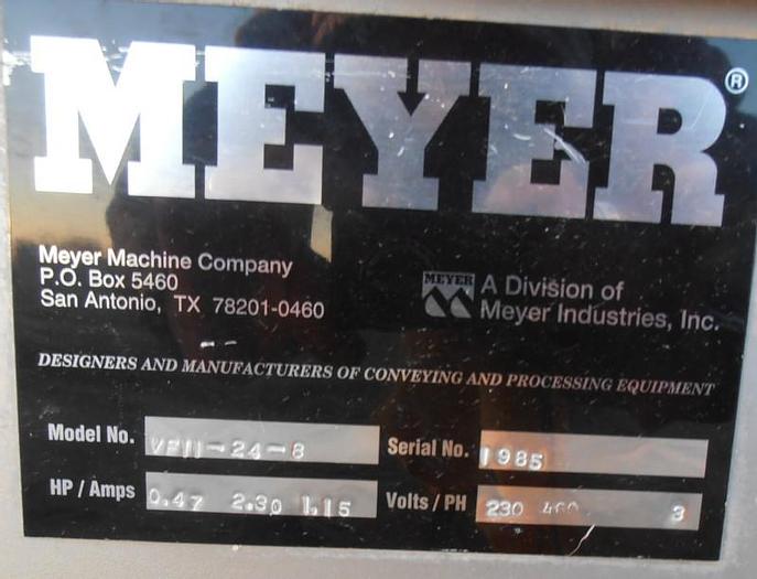 Unused Conveyor, Vibratory, 24" X 8', S/st, Meyer, (2) 0.47 HP, #L738710