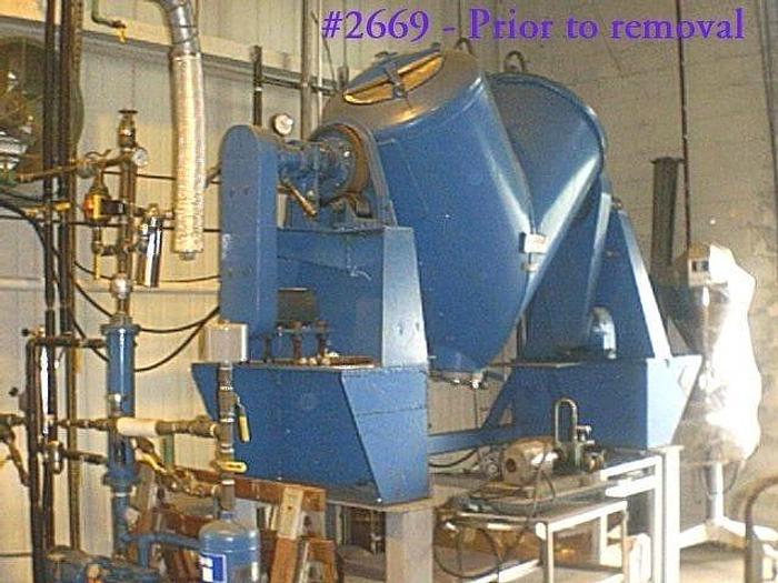 Used 20 CU. FT. P-K TWIN SHELL SOLIDS PROCESSOR – S/S-VAC-JACKETED (#2669)