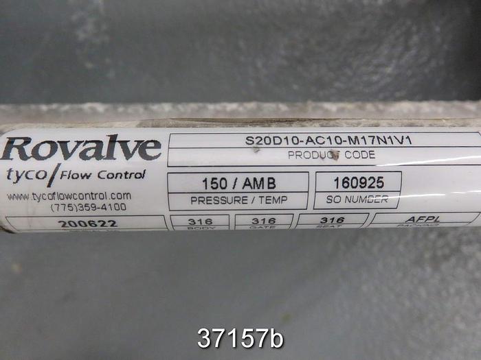 Used Rovalve 10" Air Operated Knife Gate Valve #37157