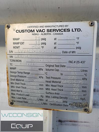 Used 2013 Western Star 4900 SB DOT Vacuum