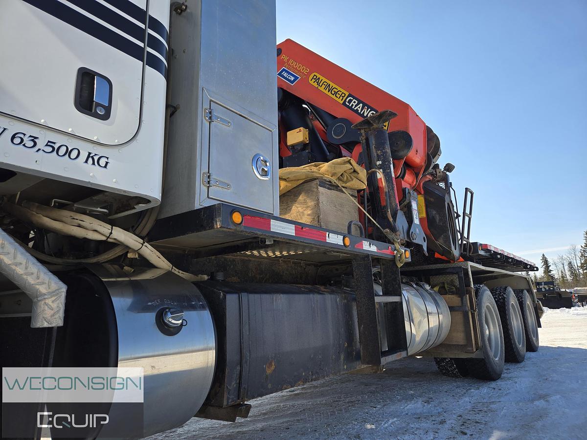Used 2014 Peterbilt 367 Tan Tri 30 Ton Knuckle Boom Truck