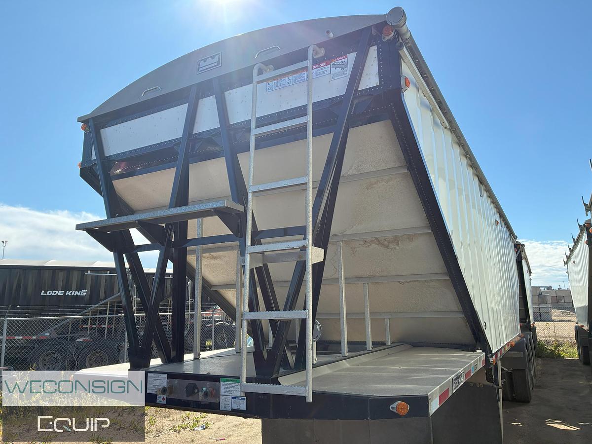 Used 2024 Lode King Super B Bottom End Dump Gravel Trailer