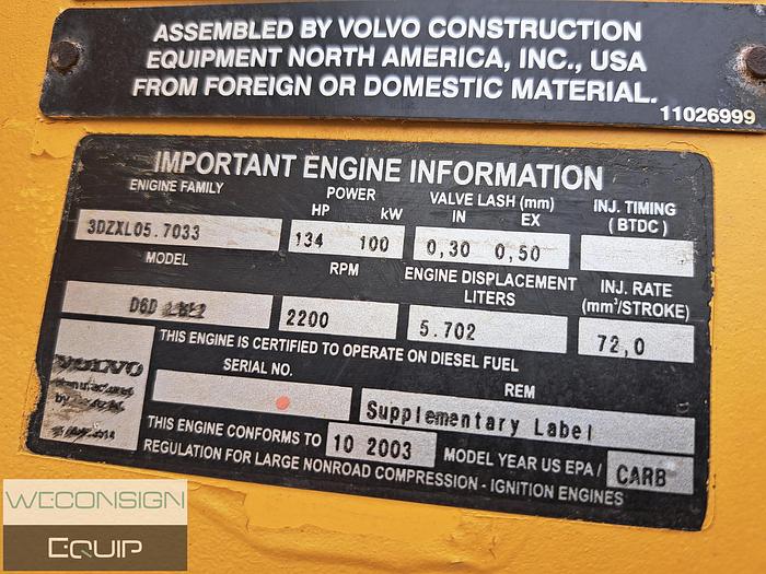 Used 2004 Volvo L70E