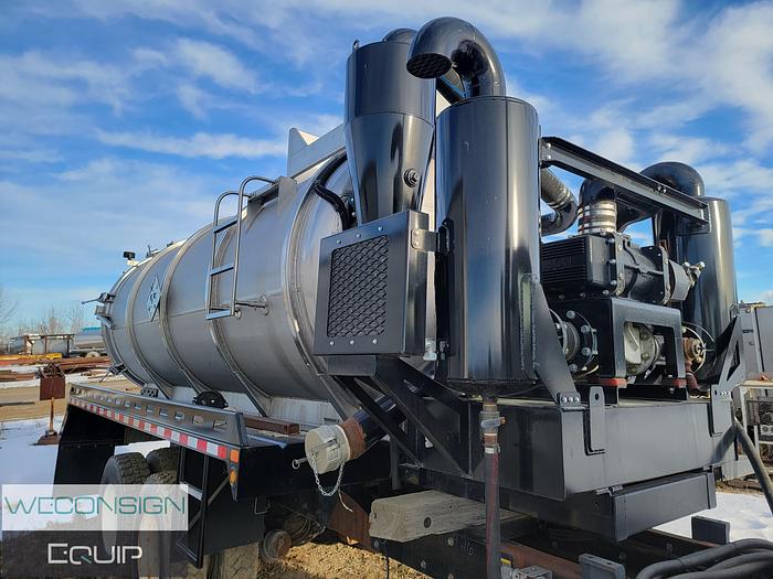 Used 2012 Brenner 407 Stainless Straight Vac Tank Rig Up (not chassis mounted)