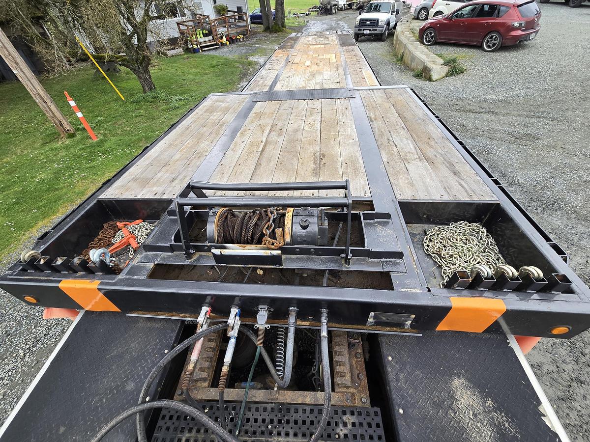 Used 2008 Ledwell Hydraulic Tilt Deck Equipment Trailer