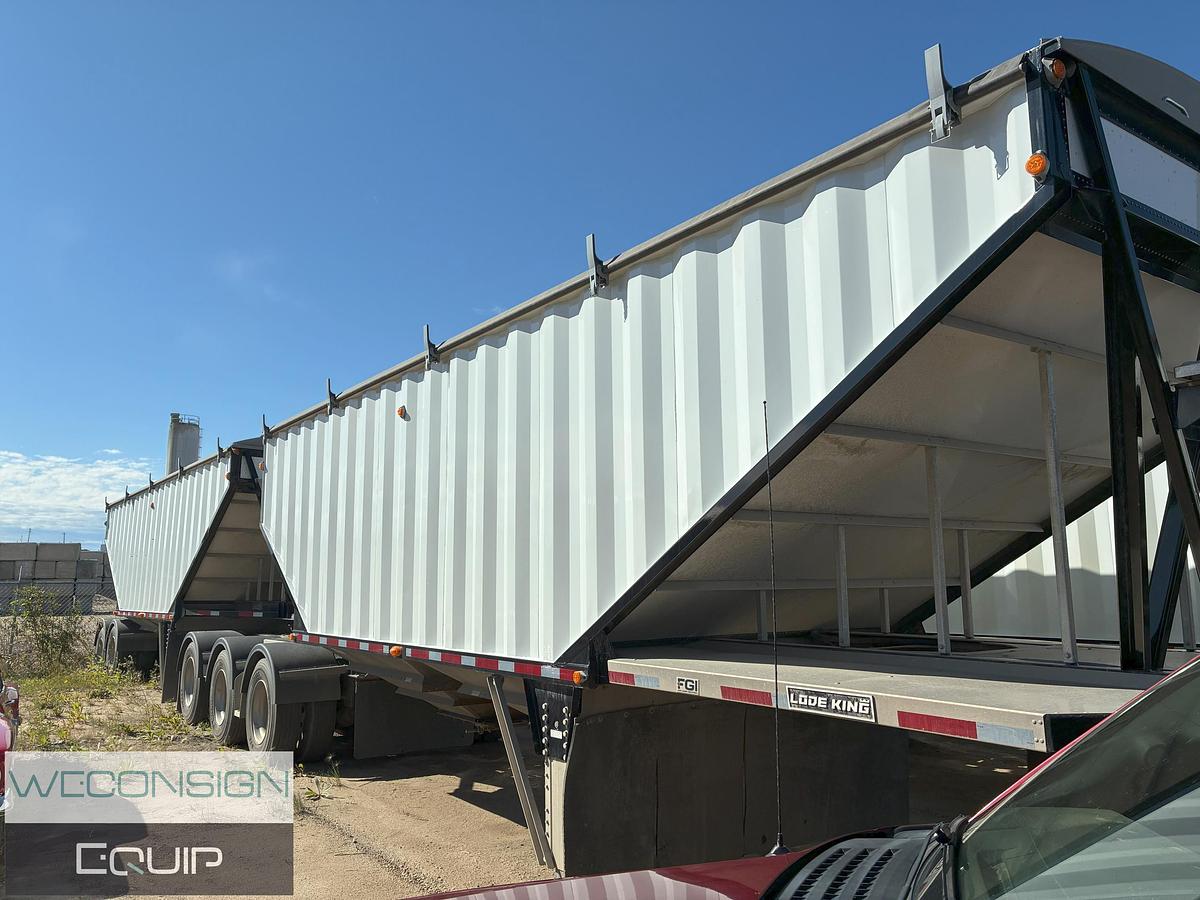 Used 2024 Lode King Super B Bottom End Dump Gravel Trailer