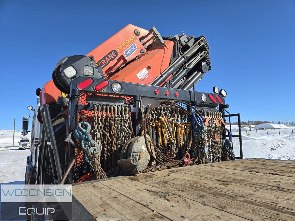 Used 2014 Peterbilt 367 Tan Tri 30 Ton Knuckle Boom Truck