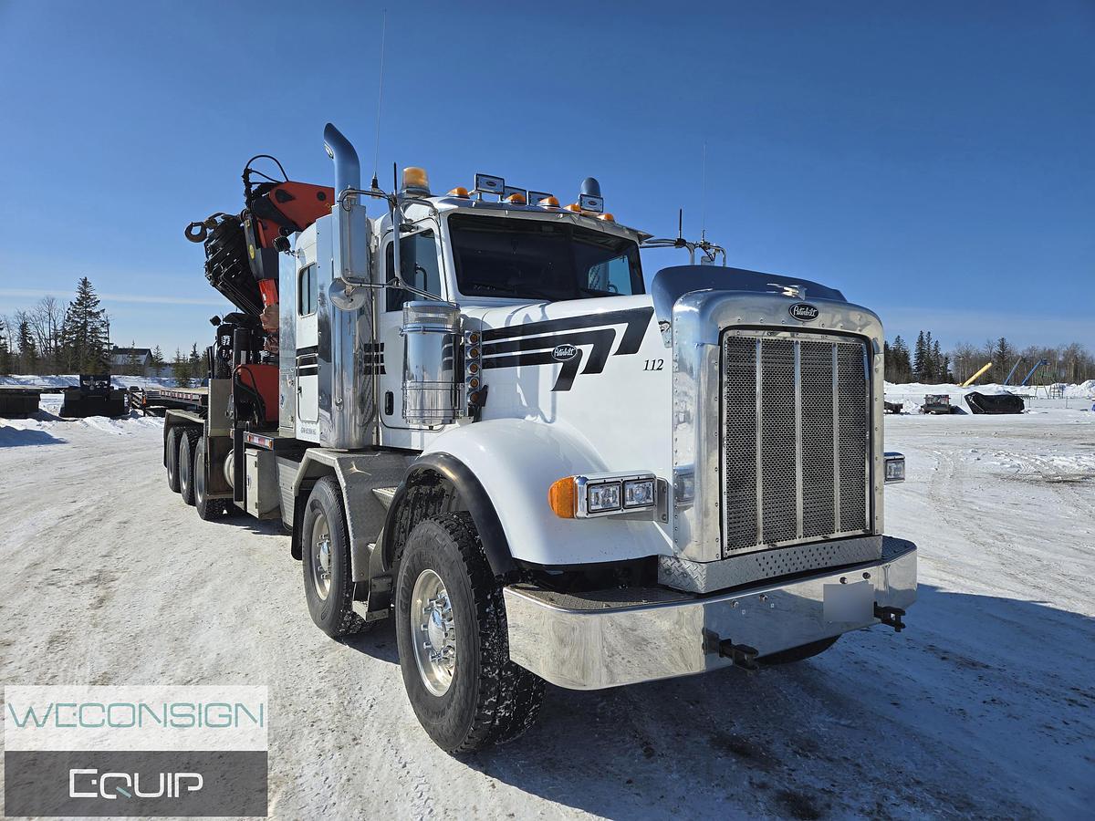 Used 2014 Peterbilt 367 Tan Tri 30 Ton Knuckle Boom Truck