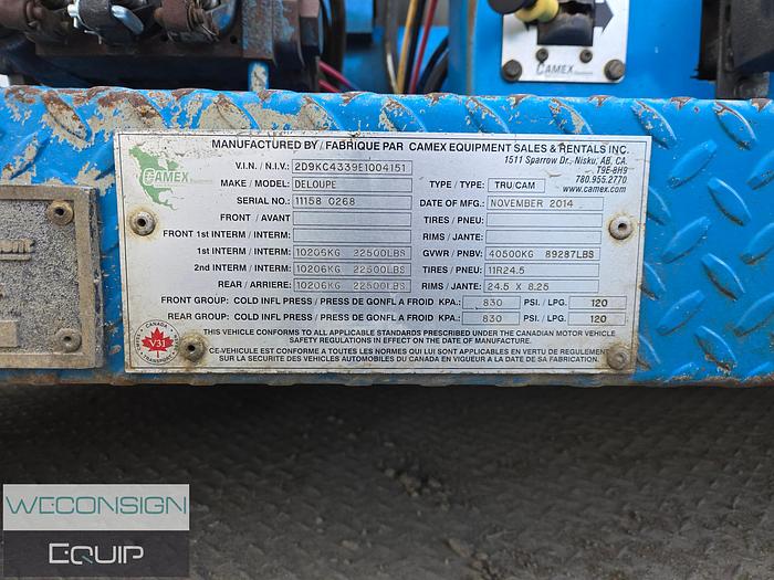 Used 2015 Kenworth T800 Tri Drive Code Semi Vac